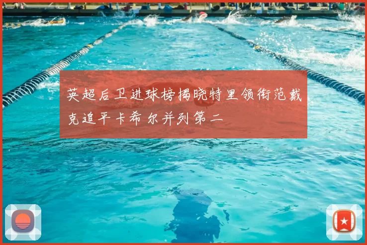 英超后卫进球榜揭晓特里领衔范戴克追平卡希尔并列第二