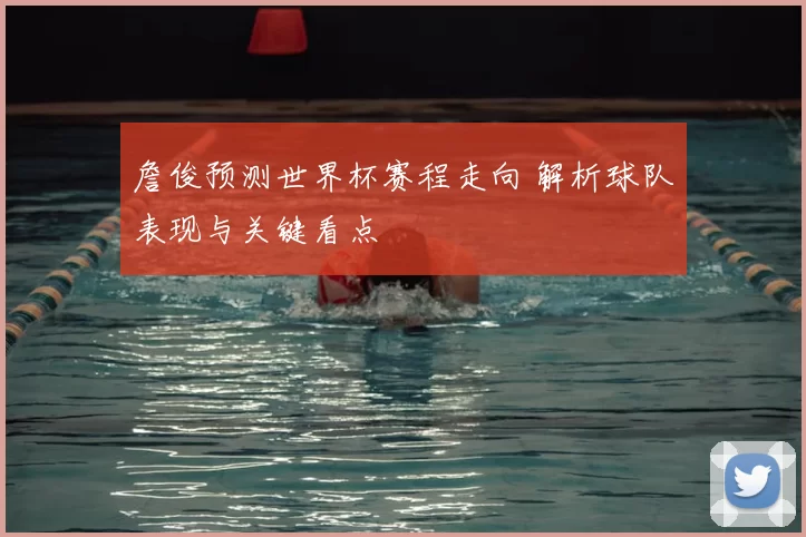 詹俊预测世界杯赛程走向 解析球队表现与关键看点