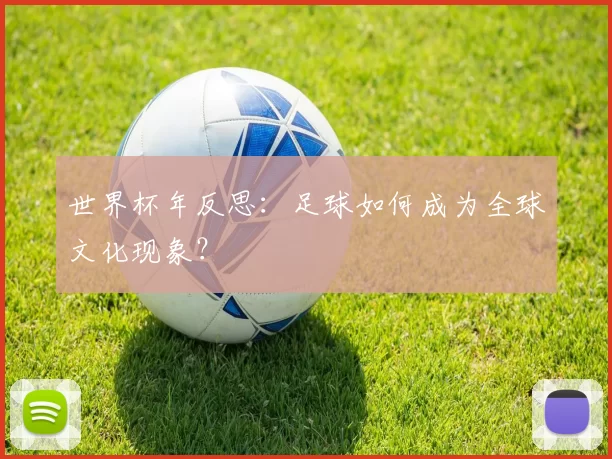 世界杯年反思：足球如何成为全球文化现象？